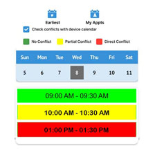 Self-Service <br>Appointment Calendar